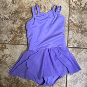 Weissman Girls Skirted Leotard, Purple, XSC